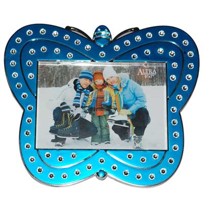 "Butterfly Design Photo Frame (Blue)-002 - Click here to View more details about this Product